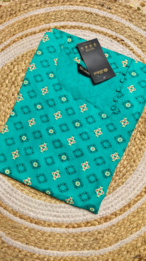 Rama pop pop neck kurti