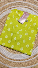 Light green v neck kurti (Size L)