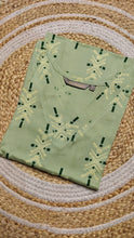 Pista green v neck kurti