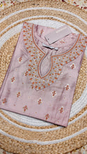 Onion shade neck embroidery kurti