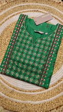 Green with star half embroidery