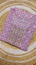 Peach with full leave pattern center embroidery