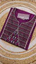 Dark Violet diamond half embroidery (Size XL)