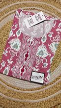 Pink with white rayon kurti (Size L)