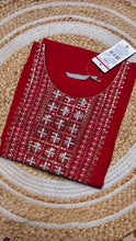Red design half embroidery (Size L)
