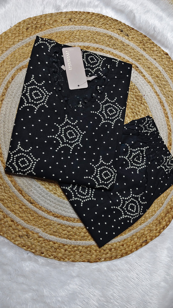 Cotton Black co ords