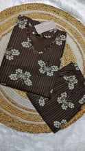 Cotton brown butterfly co ords