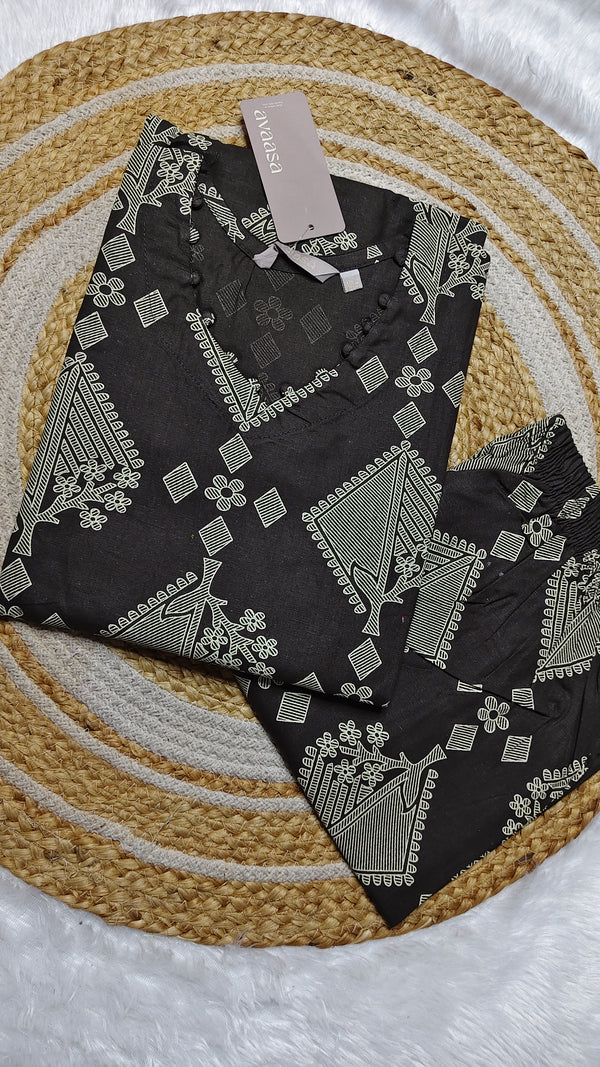 Cotton Grey diamond co ords
