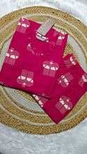 Cotton pink peacock co ords