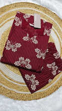 Cotton Meroon butterfly co ords (size 3XL)
