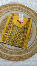 Silk cotton Yellow embroidery (Size S)