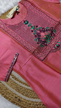 Silk cotton Pink embroidery (Size L)
