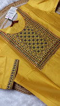 Silk cotton Yellow embroidery (Size S)